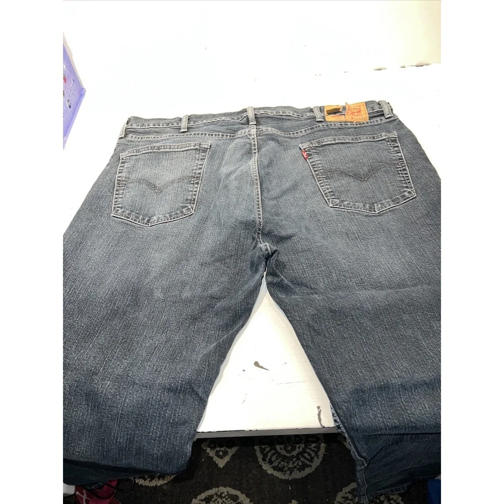 Levi's 42 x 32 559‎ Relaxed Straight Blue Dark  Wash Denim Jeans